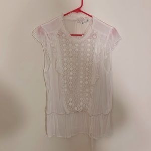 Sheer perfection-great for a warm summer day, crochet detail with feminine feel.